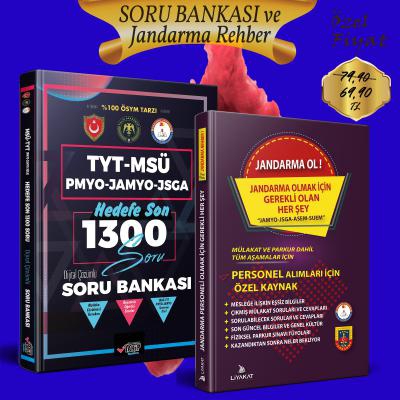 (2’li Sınav Seti) TYT Soru Bankası ve Jandarma Ol Rehber (Jandarma Olmak İçin Gerekli Olan Bilgiler) 2020 Alımları İçin Özel Kaynak