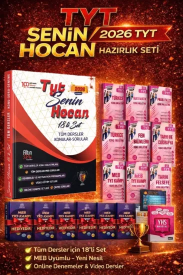  2026 YKS KAMPI-YKS Özel Hazırlık-18’li Set (11+7 Hediyeli)