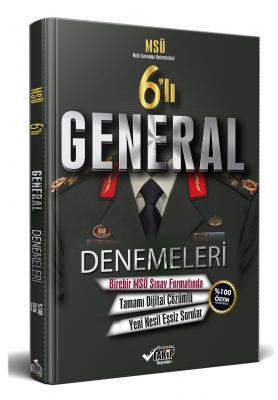 6’lı MSÜ General Denemeleri - 2020 Alımlarına Özel Hazırlık -Tamamı Dijital Çözümlü