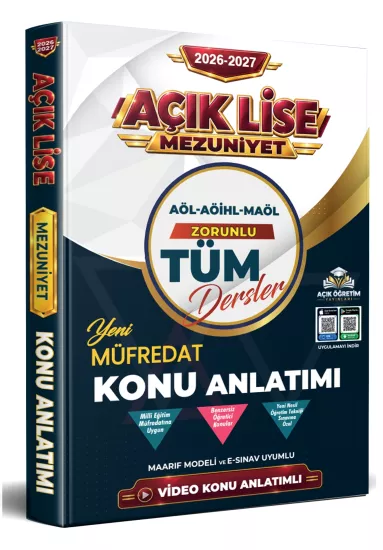 YENİ AÖL MEZUNİYET Tüm Dersler Konu Anlatımlı Ders Notları - Açık Öğretim Lisesi Sınavlarına Özel Hazırlık