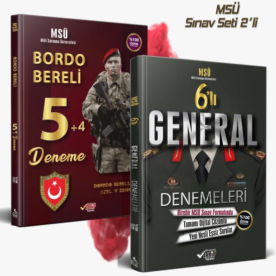 MSÜ Sınav Seti 2’li -MSÜ 10’lu Deneme-General 6’lı Deneme