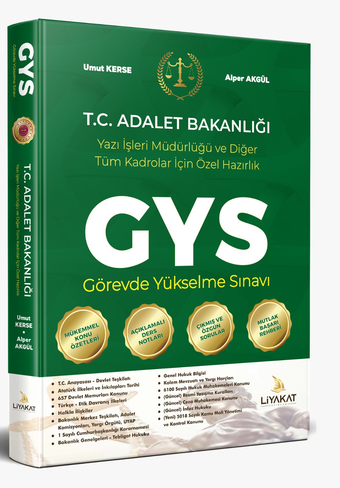 2023 Adalet Bakanlığı Görevde Yükselme Sınavlarına Özel Hazırlık -Konu Anlatımlı Ders Notları ve Soru Bankası- Yazı İşleri Müdürlüğü ve Diğer Tüm Kadrolar İçin (2020 Basımı)